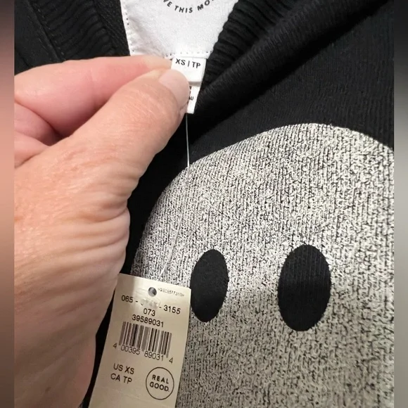 Aerie NWT Halloween Ghost “I Scream, U Scream” Sweatshirt XS Oversized - Picture 3 of 6